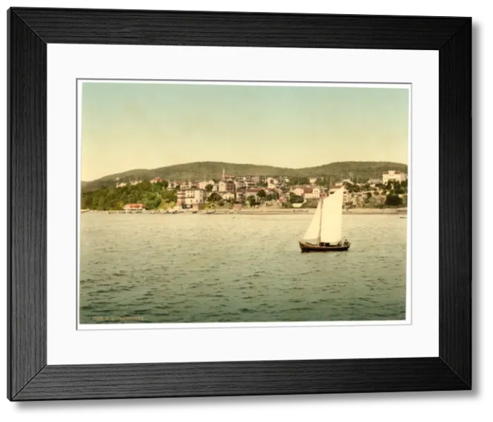 Framed Print : Sassnitz, seen from the water, Isle of Rugen, Germany Framed Print : Sassnitz, seen from the water, Isle of Rugen, Germany