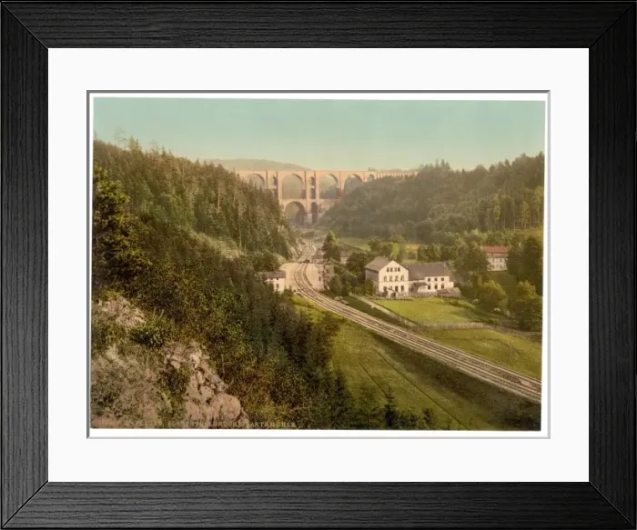 Framed Print : Elster Valley Bridge and the Barth Mill, Plauen, Saxony, Ger Framed Print : Elster Valley Bridge and the Barth Mill, Plauen, Saxony, Ger