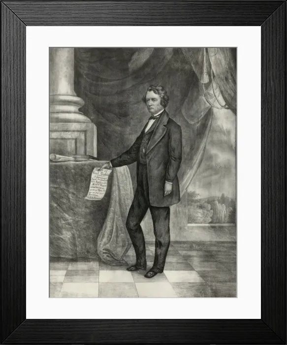 Framed Print : Hon. Charles Sumner. The great senator and statesman. The ch Framed Print : Hon. Charles Sumner. The great senator and statesman. The ch