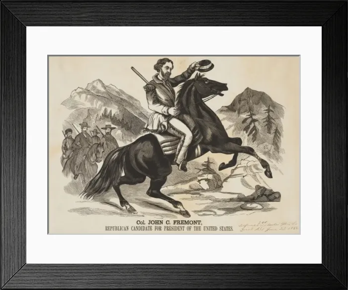Framed Print : Col. John C. Fremont, Republican candidate for the President Framed Print : Col. John C. Fremont, Republican candidate for the President