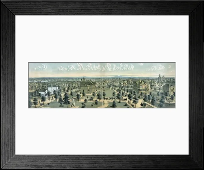 Framed Print : Portland, Oregon - the metropolis of the Pacific Northwest Framed Print : Portland, Oregon - the metropolis of the Pacific Northwest
