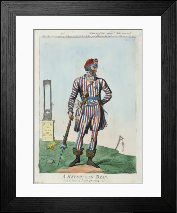 Framed Print : A republican beau - a picture of Paris for 1794 Framed Print : A republican beau - a picture of Paris for 1794