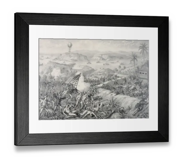 Framed Print : Capture of El Caney, El Paso & fortifications of Santiago Framed Print : Capture of El Caney, El Paso & fortifications of Santiago