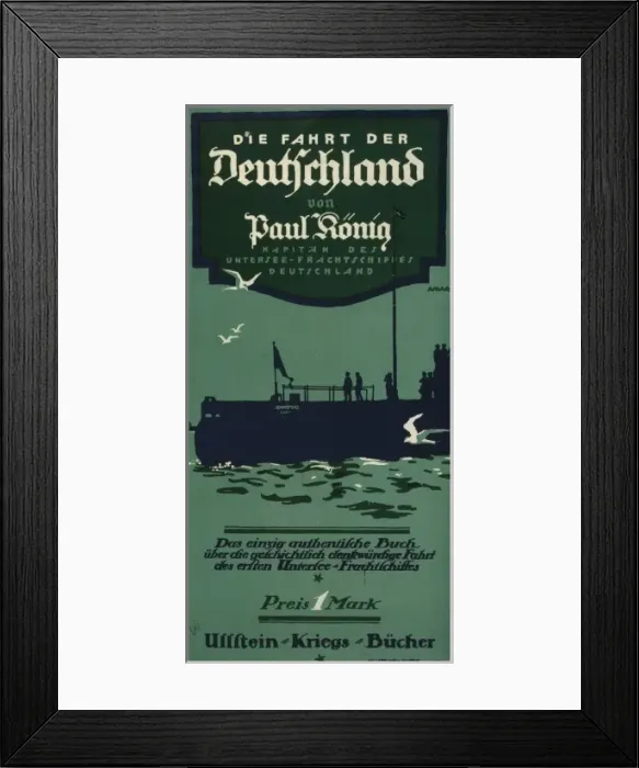 Framed Print : Die Fahrt der Deutschland von Paul Konig Framed Print : Die Fahrt der Deutschland von Paul Konig
