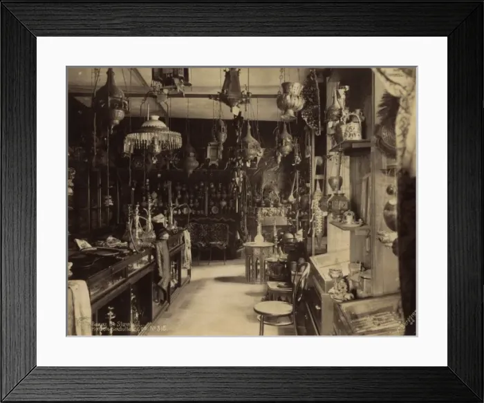 Framed Print : Bazar de Stamboul. Maison Sadullah & Cie Framed Print : Bazar de Stamboul. Maison Sadullah & Cie