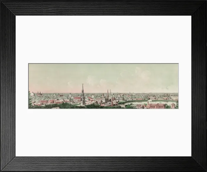 Framed Print : Providence - from Prospect Terrace, 1877 Framed Print : Providence - from Prospect Terrace, 1877