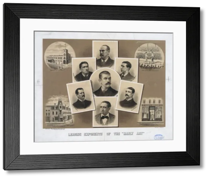 Framed Print : Leading exponents of the manly art Framed Print : Leading exponents of the manly art