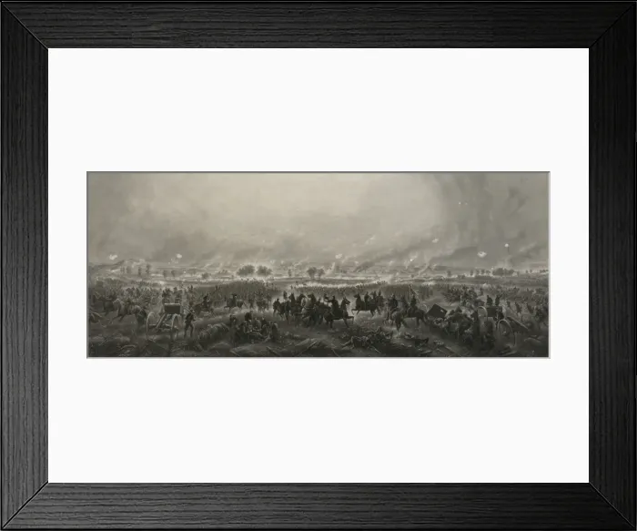 Framed Print : Gettysburg. Repulse of Longstreets assault Framed Print : Gettysburg. Repulse of Longstreets assault