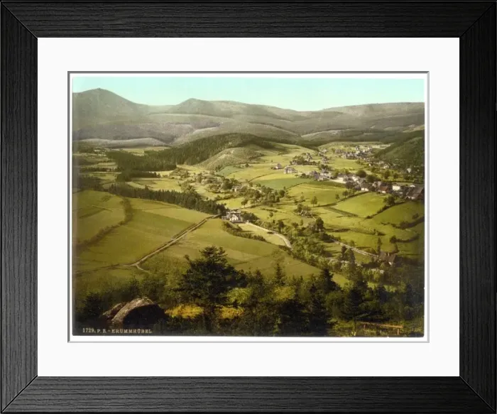 Framed Print : Krummhubel, with the High Mountains, Riesengebirge, Germany Framed Print : Krummhubel, with the High Mountains, Riesengebirge, Germany