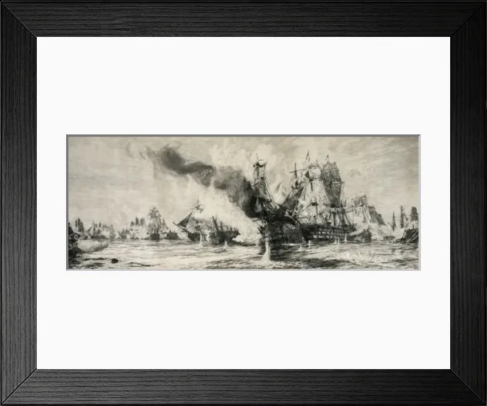 Framed Print : The Battle of Trafalgar Framed Print : The Battle of Trafalgar