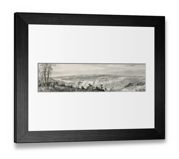 Framed Print : Pittsburgh & Allegheny, 1876 Framed Print : Pittsburgh & Allegheny, 1876