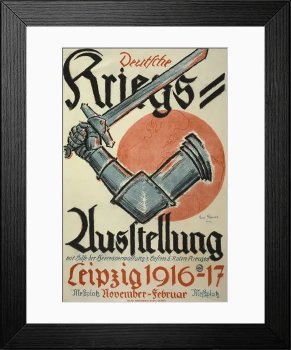 Framed Print : Deutsche Kriegs-Ausstellung... Leipzig 1916-17 Framed Print : Deutsche Kriegs-Ausstellung... Leipzig 1916-17