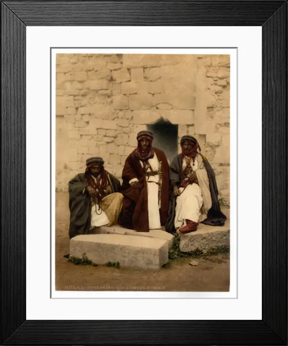Framed Print : Bedouins of the Jordan District, Holy Land Framed Print : Bedouins of the Jordan District, Holy Land