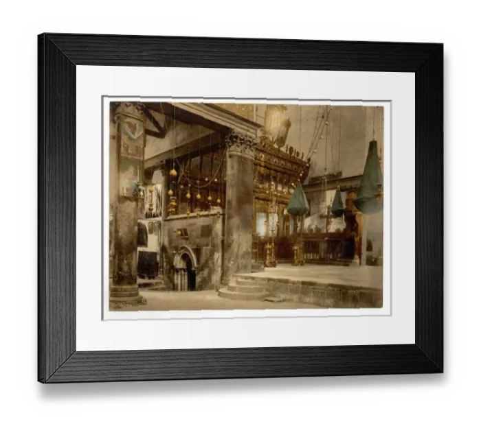 Framed Print : Church of the nativity (interior), Bethlehem, Holy Land, (i Framed Print : Church of the nativity (interior), Bethlehem, Holy Land, (i