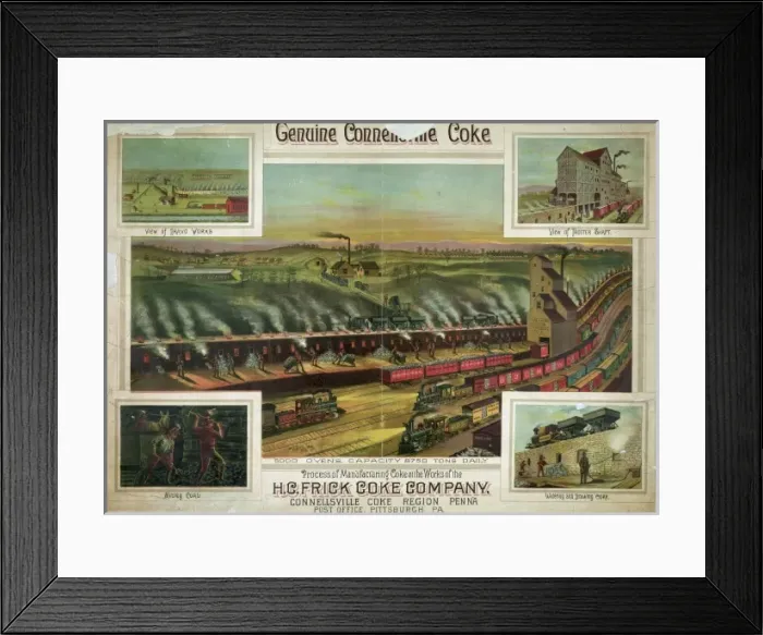 Framed Print : Genuine Connellsville coke Framed Print : Genuine Connellsville coke