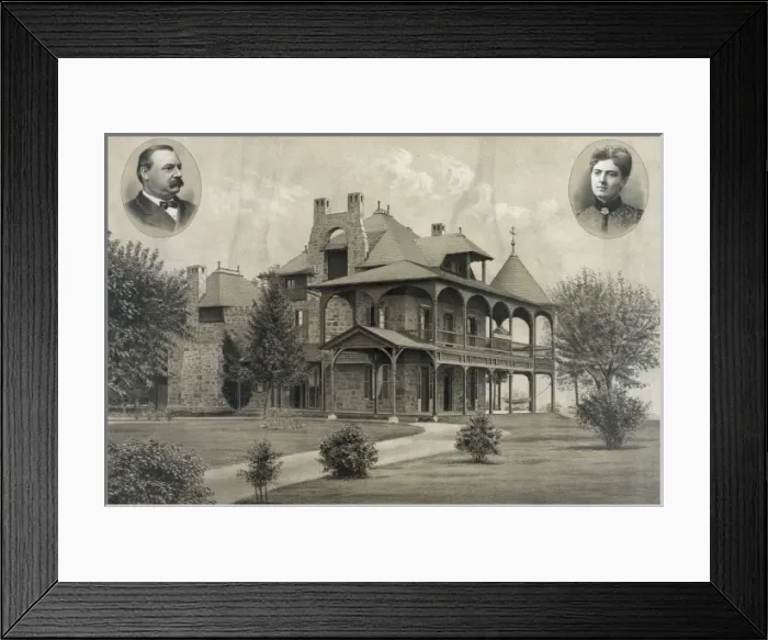 Framed Print : Oak View, home of the President Framed Print : Oak View, home of the President