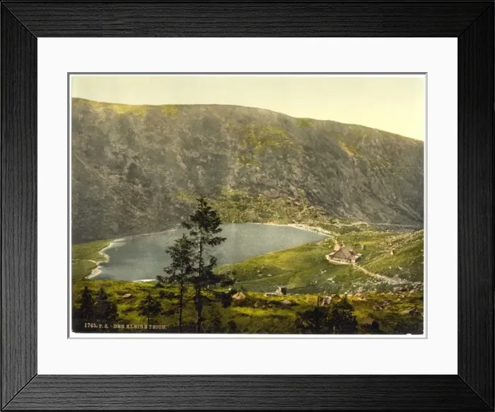Framed Print : The Kleine Teich (small pond) with the Teichbaude, Riesengeb Framed Print : The Kleine Teich (small pond) with the Teichbaude, Riesengeb