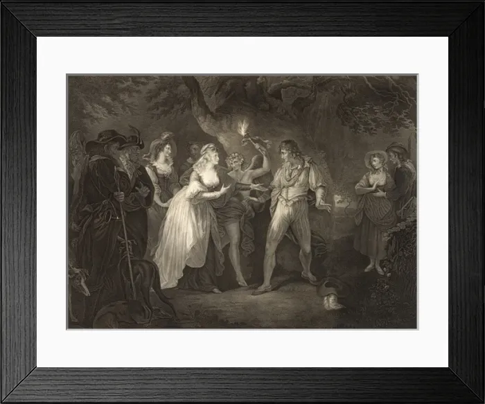 Framed Print : Shakespeare. As you like it, Act V. Scene IV Framed Print : Shakespeare. As you like it, Act V. Scene IV