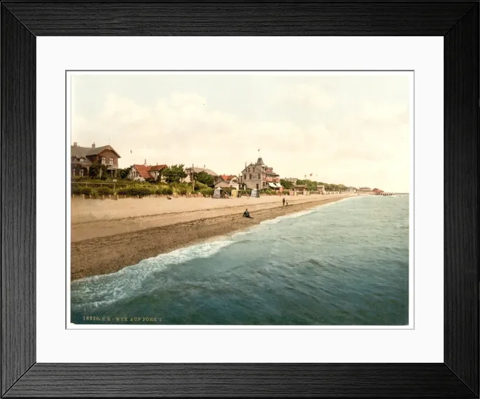 Framed Print : General view, I. Wyk on Fohr, Schleswig-Holstein, Germany Framed Print : General view, I. Wyk on Fohr, Schleswig-Holstein, Germany