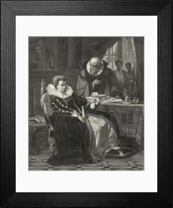Framed Print : Queen Elizabeth, consenting to the death of Marie Stuart Framed Print : Queen Elizabeth, consenting to the death of Marie Stuart