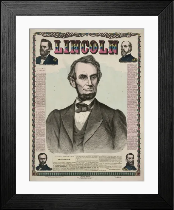 Framed Print : Lincoln. Date c1865 Framed Print : Lincoln. Date c1865