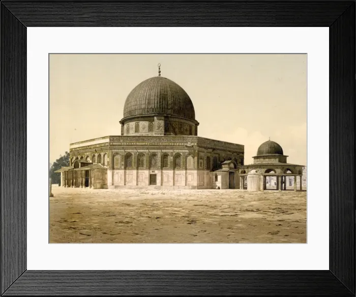 Framed Print : Mosque of Omar and Judgment Seat of David Framed Print : Mosque of Omar and Judgment Seat of David