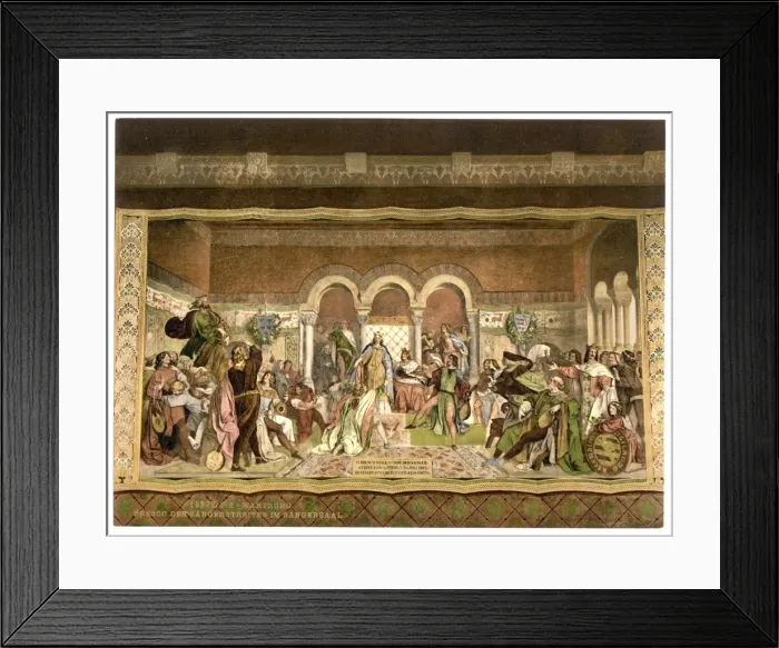 Framed Print : Fresco of the Singers Contest in the Sangersaal, Wartburg Framed Print : Fresco of the Singers Contest in the Sangersaal, Wartburg