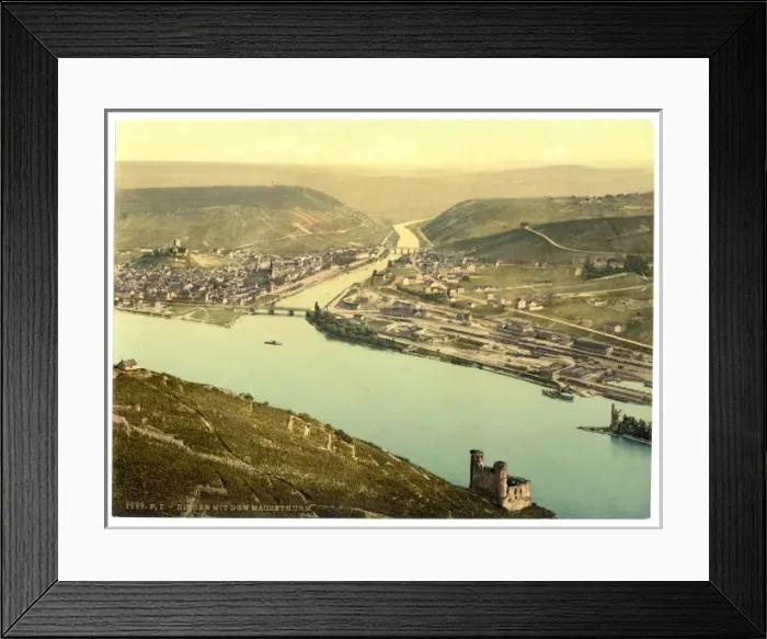 Framed Print : Mouse Tower and Rossel, Bingen, the Rhine, Germany Framed Print : Mouse Tower and Rossel, Bingen, the Rhine, Germany