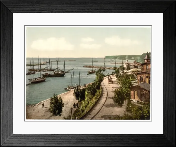 Framed Print : The harbor, Sassnitz, Isle of Rugen, Germany Framed Print : The harbor, Sassnitz, Isle of Rugen, Germany