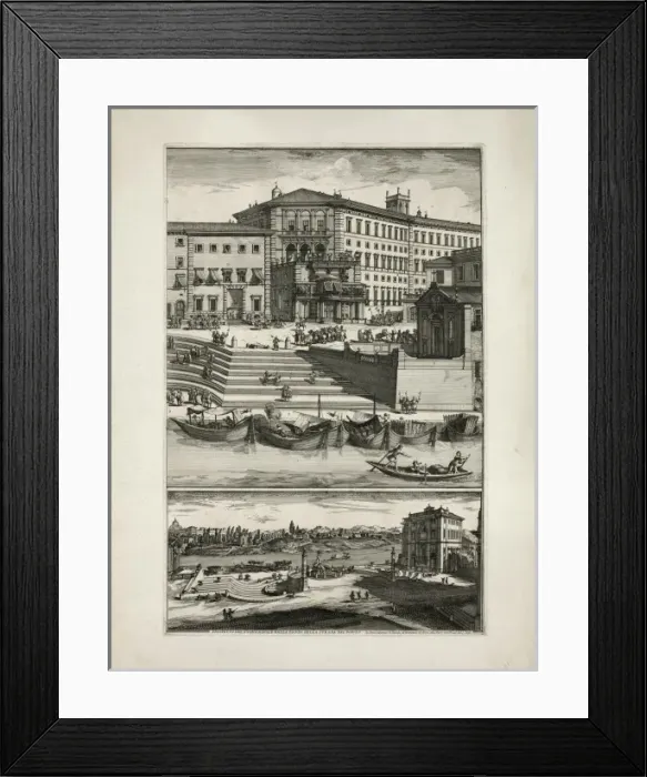 Framed Print : Prospetto del nvovo navale dalla banda della strada del popo Framed Print : Prospetto del nvovo navale dalla banda della strada del popo