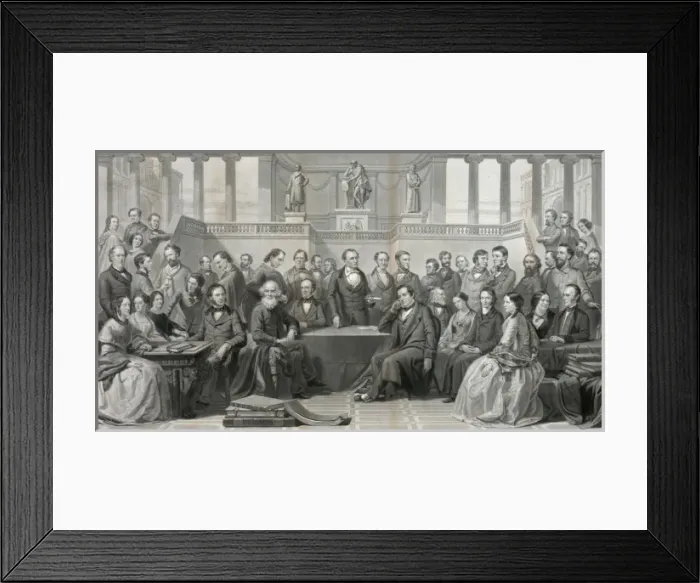 Framed Print : Authors of the United States Framed Print : Authors of the United States