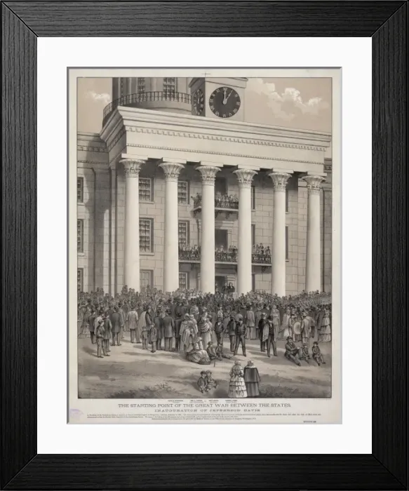 Framed Print : The starting point of the great war between the states Framed Print : The starting point of the great war between the states