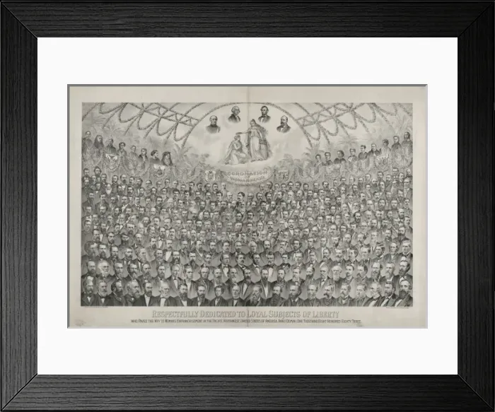Framed Print : Respectfully dedicated to loyal subjects of liberty who pave Framed Print : Respectfully dedicated to loyal subjects of liberty who pave