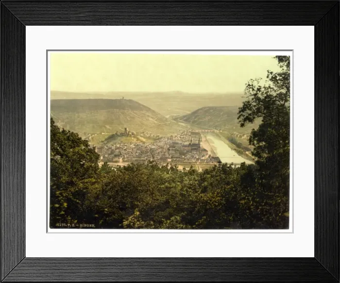 Framed Print : From Niederwald, Bingen, the Rhine, Germany Framed Print : From Niederwald, Bingen, the Rhine, Germany