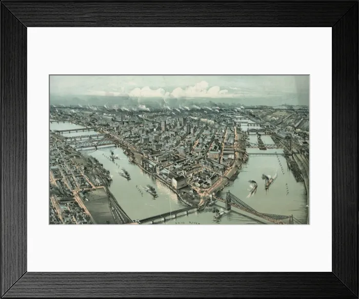 Framed Print : Pittsburgh, Pennsylvania. 1902 Framed Print : Pittsburgh, Pennsylvania. 1902
