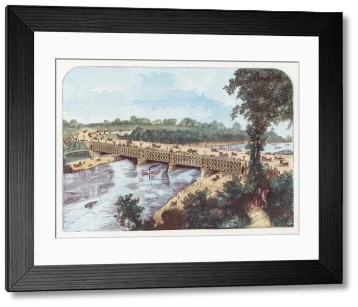 Framed Print : Girard Avenue Bridge and surroundings Framed Print : Girard Avenue Bridge and surroundings