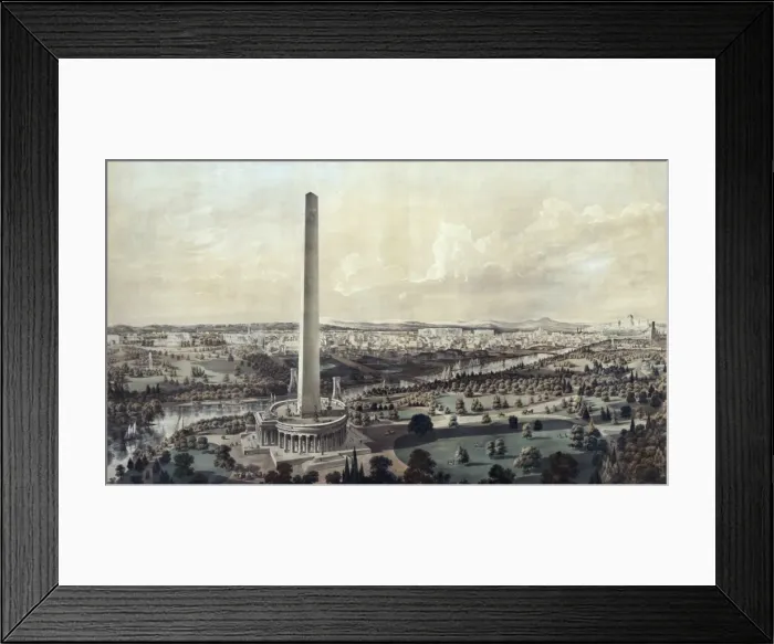 Framed Print : Washington, D. C. with projected improvements Framed Print : Washington, D. C. with projected improvements