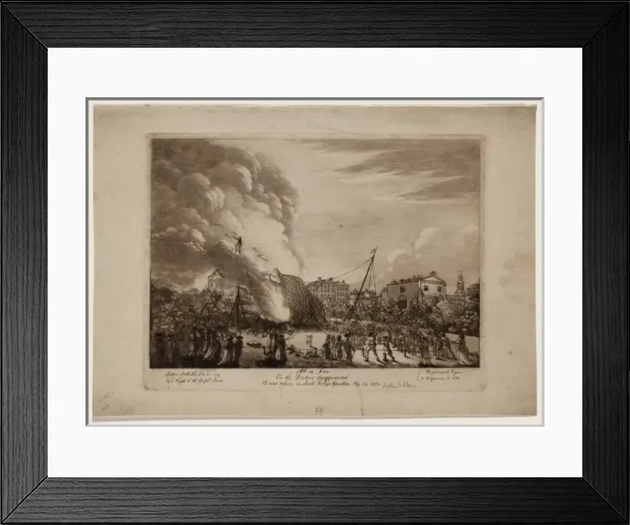 Framed Print : All on fire, or the doctors disappointed, a view taken in Lo Framed Print : All on fire, or the doctors disappointed, a view taken in Lo