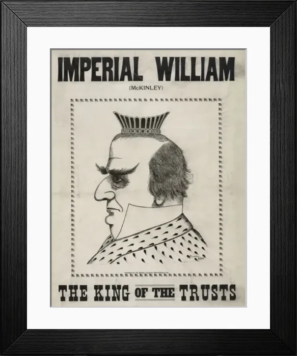 Framed Print : Imperial William (McKinley) the King of the Trusts