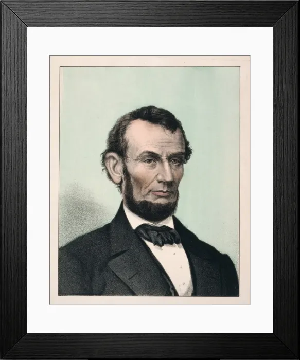 Framed Print : Abraham Lincoln, sixteenth president of the United States - Framed Print : Abraham Lincoln, sixteenth president of the United States -