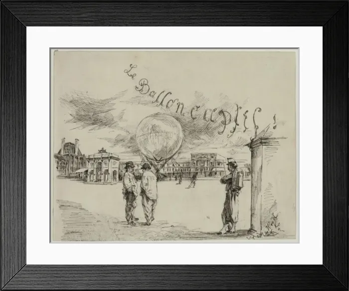 Framed Print : Le ballon captif Framed Print : Le ballon captif