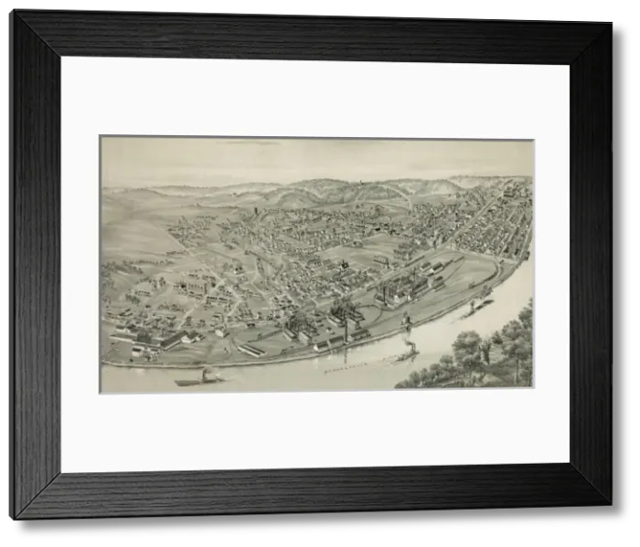 Framed Print : Duquesne, Allegheny County Pennsylvania, 1897 Framed Print : Duquesne, Allegheny County Pennsylvania, 1897