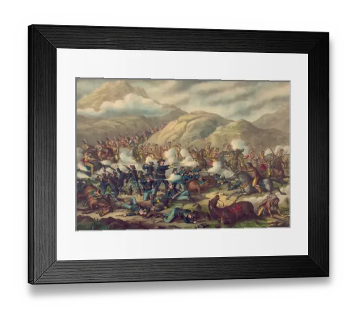 Framed Print : Battle of the Big Horn Framed Print : Battle of the Big Horn