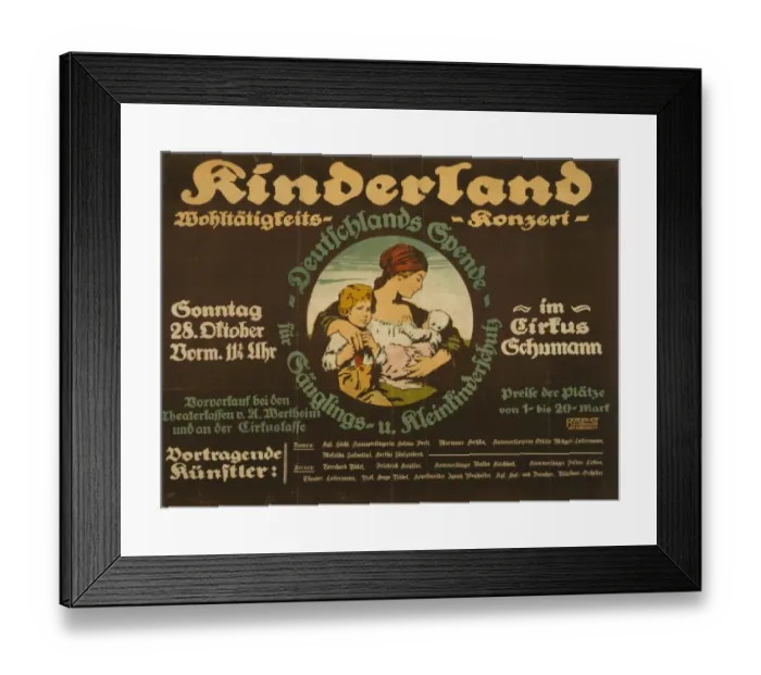 Framed Print : Kinderland Wohltatigkeitskonzert Framed Print : Kinderland Wohltatigkeitskonzert