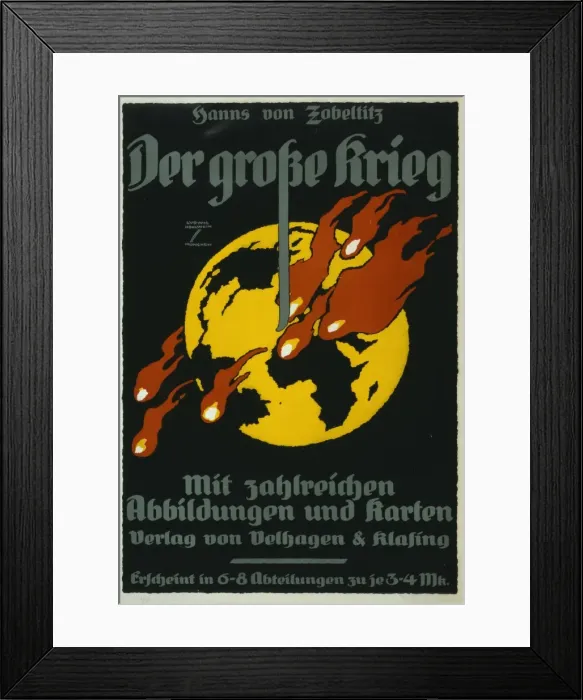 Framed Print : Der grosse Krieg, von Hanns von Zobeltitz, mit zahlreichen A Framed Print : Der grosse Krieg, von Hanns von Zobeltitz, mit zahlreichen A