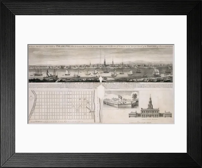 Framed Print : An east prospect of the city of Philadelphia Framed Print : An east prospect of the city of Philadelphia