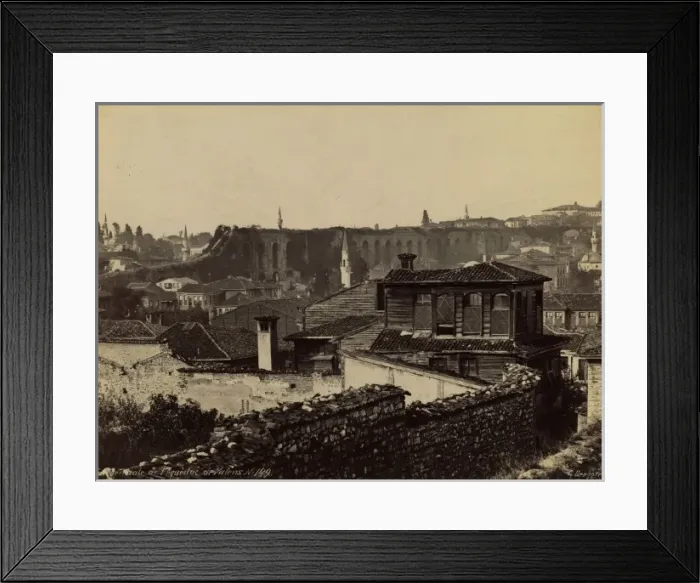 Framed Print : Vue generale de l Aqueduc de Valens Framed Print : Vue generale de l Aqueduc de Valens
