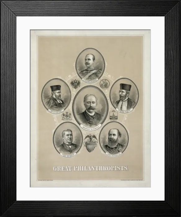 Framed Print : Great philanthropists Framed Print : Great philanthropists