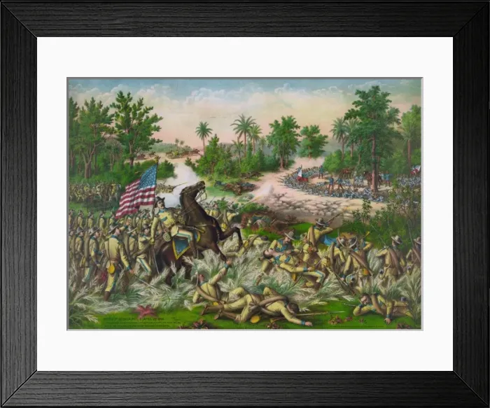 Framed Print : Battle of Quingua, Phil. I. April 23, 1899 Framed Print : Battle of Quingua, Phil. I. April 23, 1899