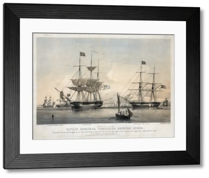 Framed Print : Captain Ingraham, vindicating American honor Framed Print : Captain Ingraham, vindicating American honor